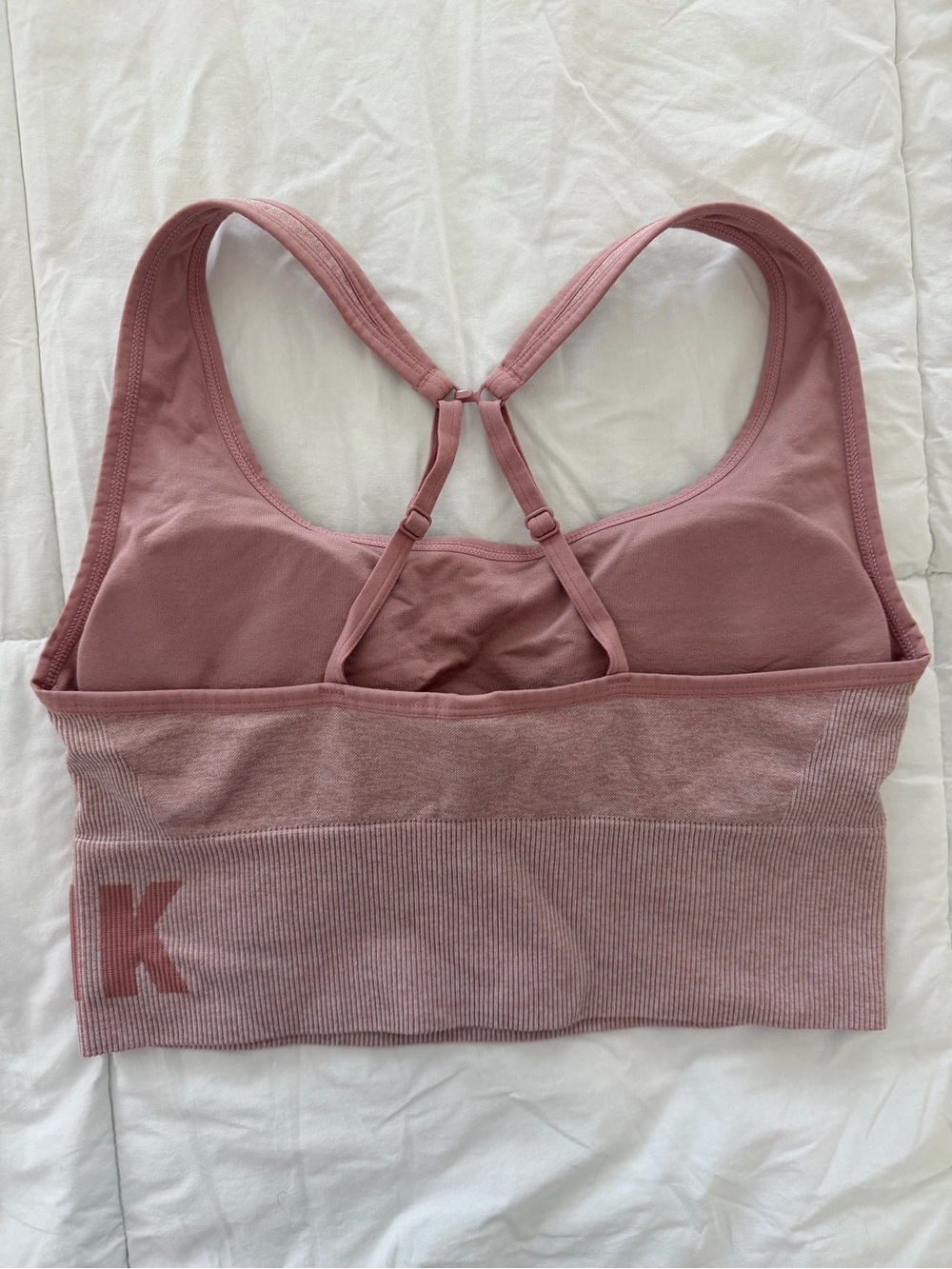 PINK Victoria's Secret Seamless Activewear Set Dusty Rose M/L - Picture 7 of 11
